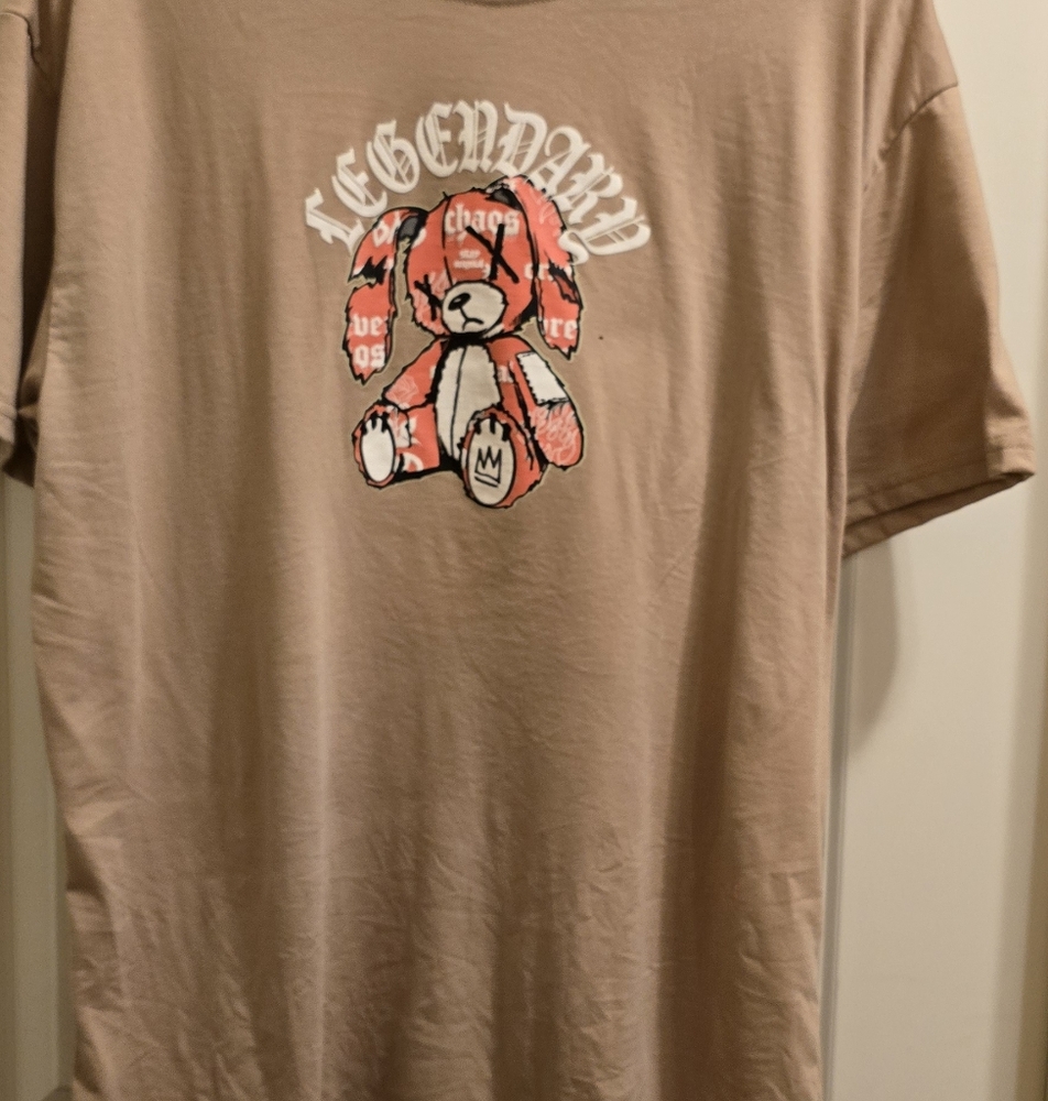 Brown T-Shirt with Graphic Print